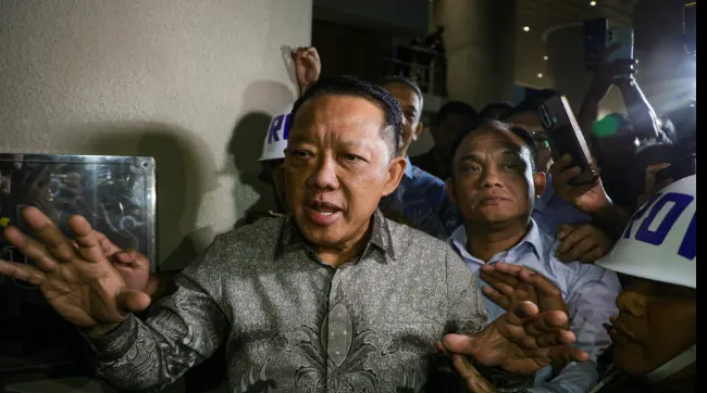 Gedung KPK saat pemeriksaan saksi kasus dugaan korupsi Pemprov Riau