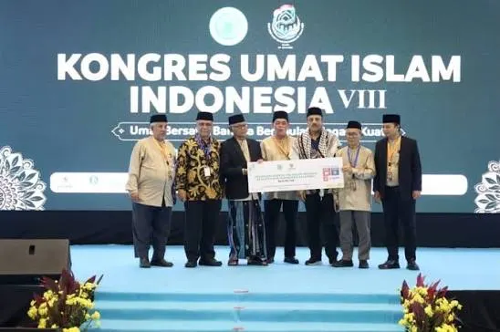 Suasana pelaksanaan Kongres Umat Islam Indonesia (KUII) VIII di Jakarta.